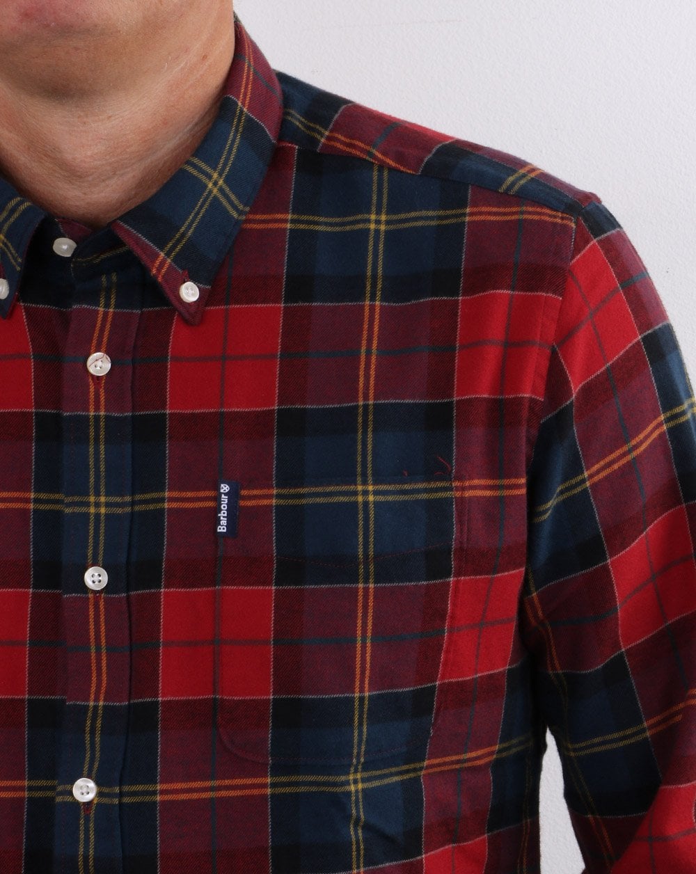 Barbour Tartan Tailored Shirt Crimson