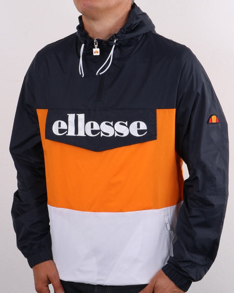 Ellesse Overhead Jacket Navy/Orange