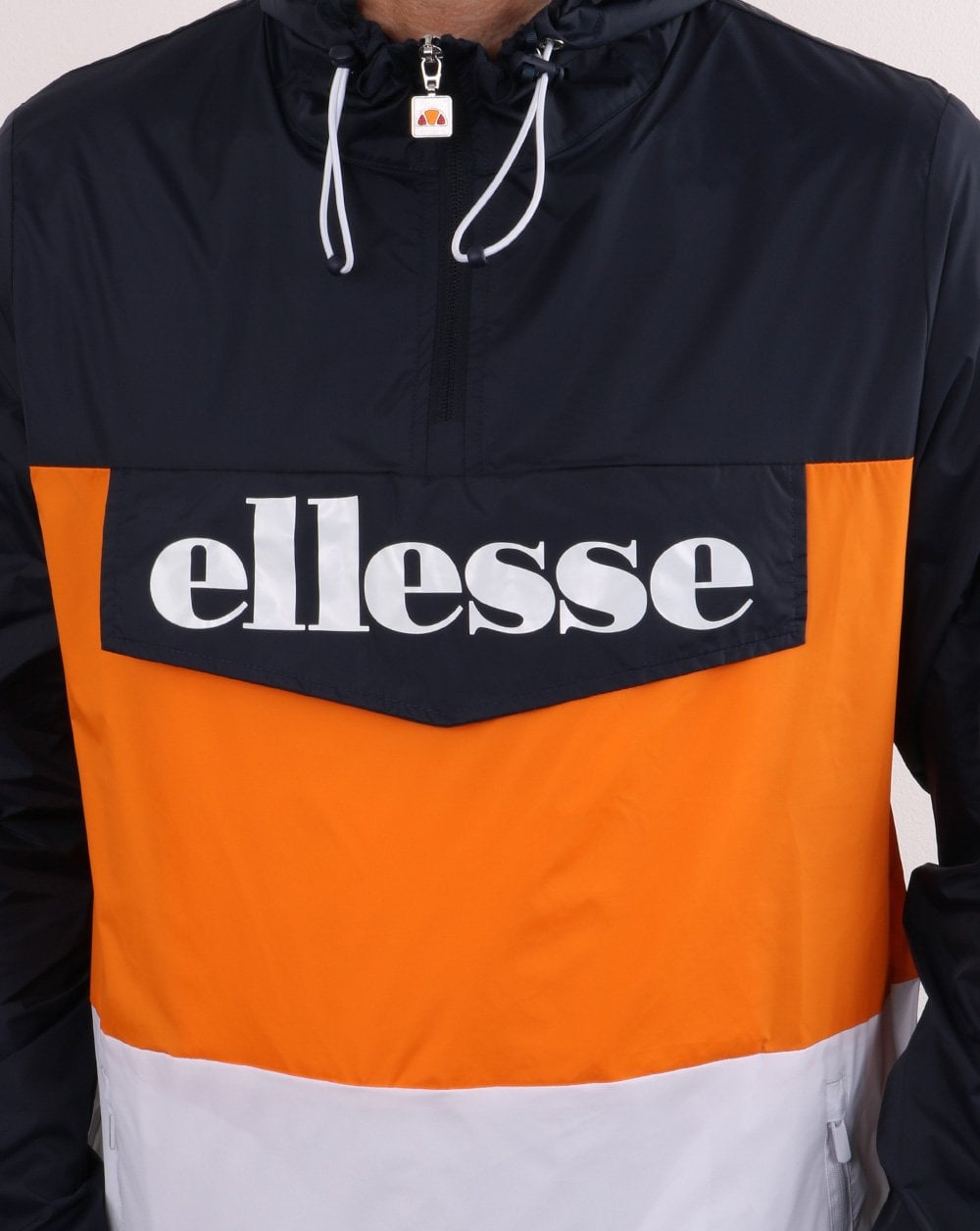 Ellesse Overhead Jacket Navy/Orange