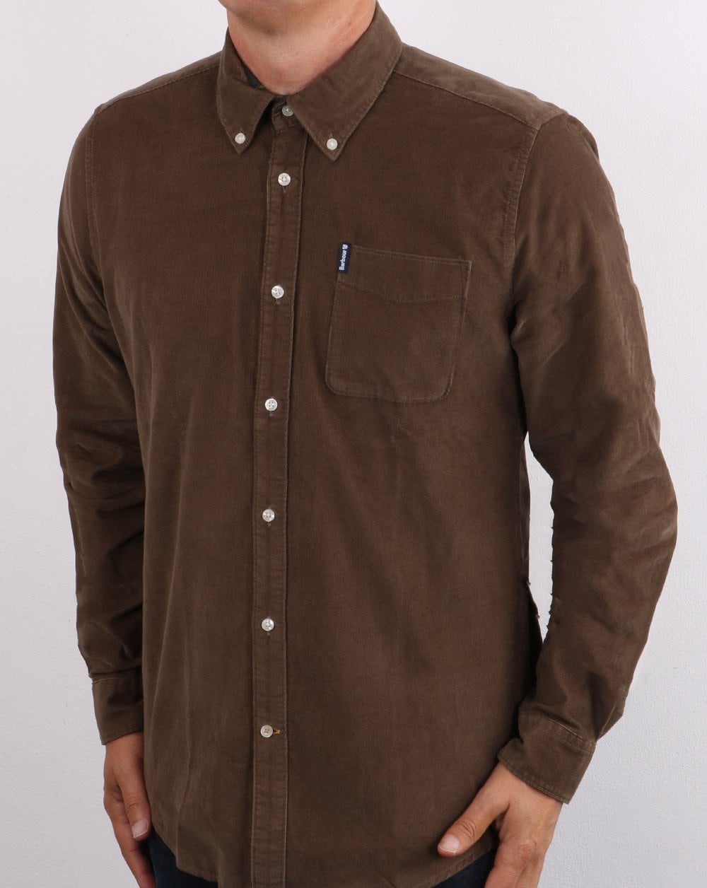 Barbour Cord Tailored Shirt Brown