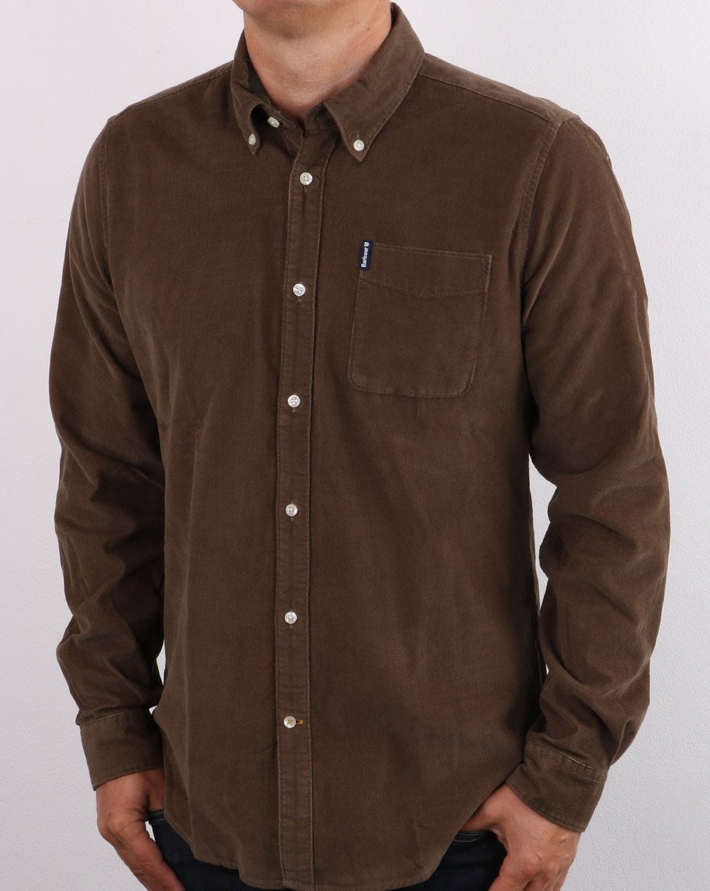 Barbour Cord Tailored Shirt Brown