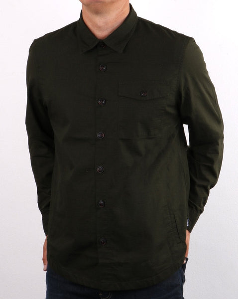 Barbour Durban Overshirt Dark Green