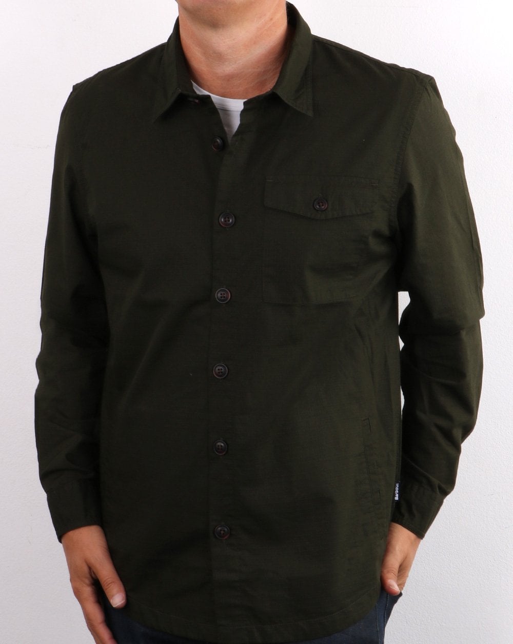 Barbour Durban Overshirt Dark Green
