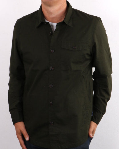 Barbour Durban Overshirt Dark Green