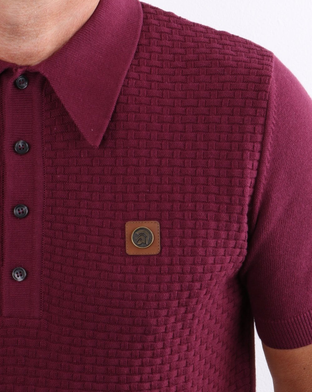 Trojan knitted Polo Shirt Port