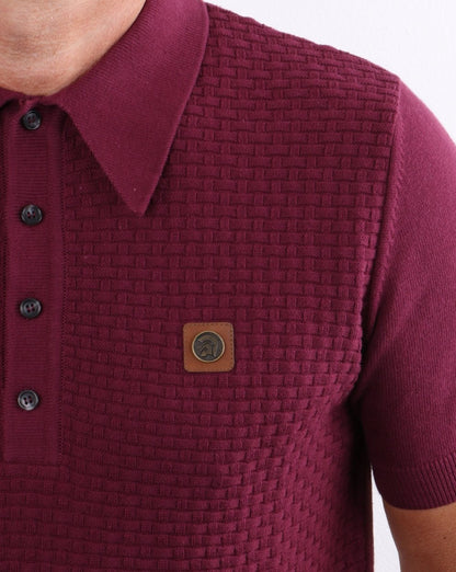 Trojan knitted Polo Shirt Port
