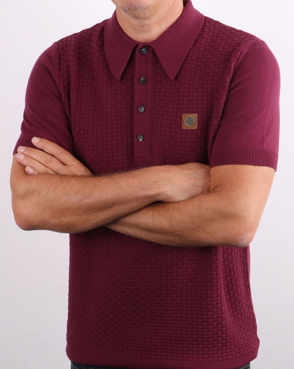 Trojan knitted Polo Shirt Port