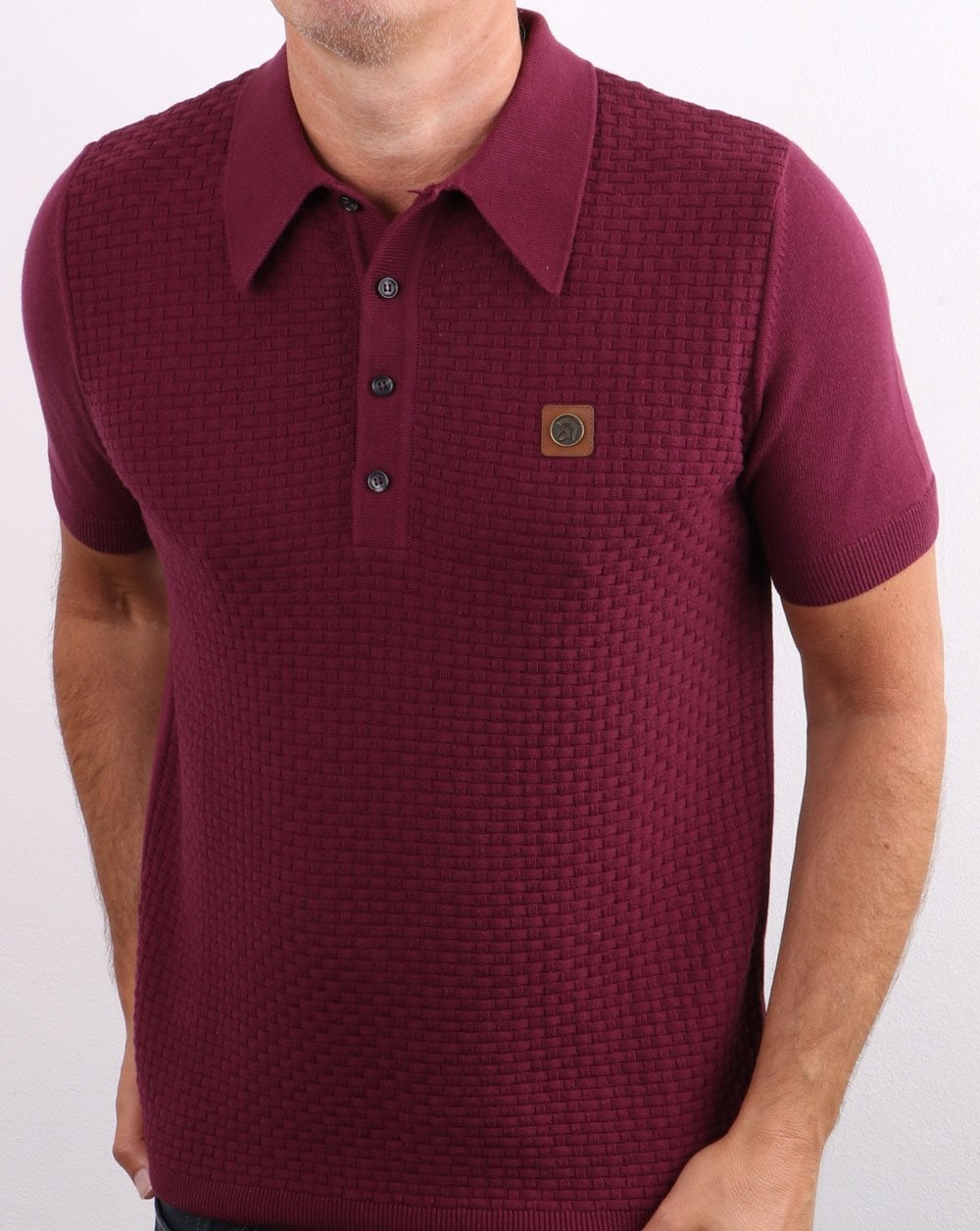 Trojan knitted Polo Shirt Port
