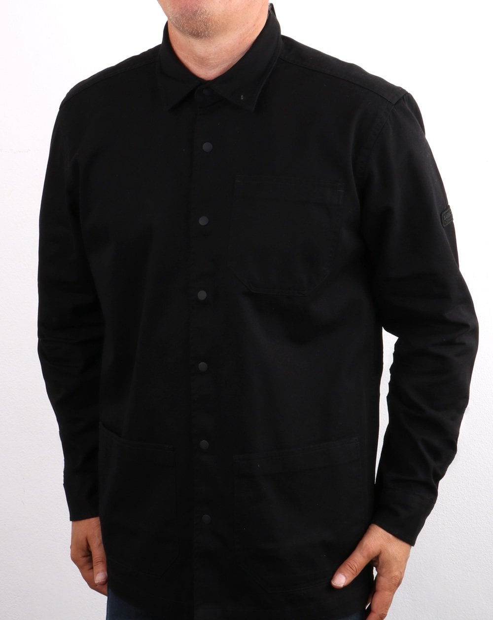 Barbour International Patch Overshirt Black