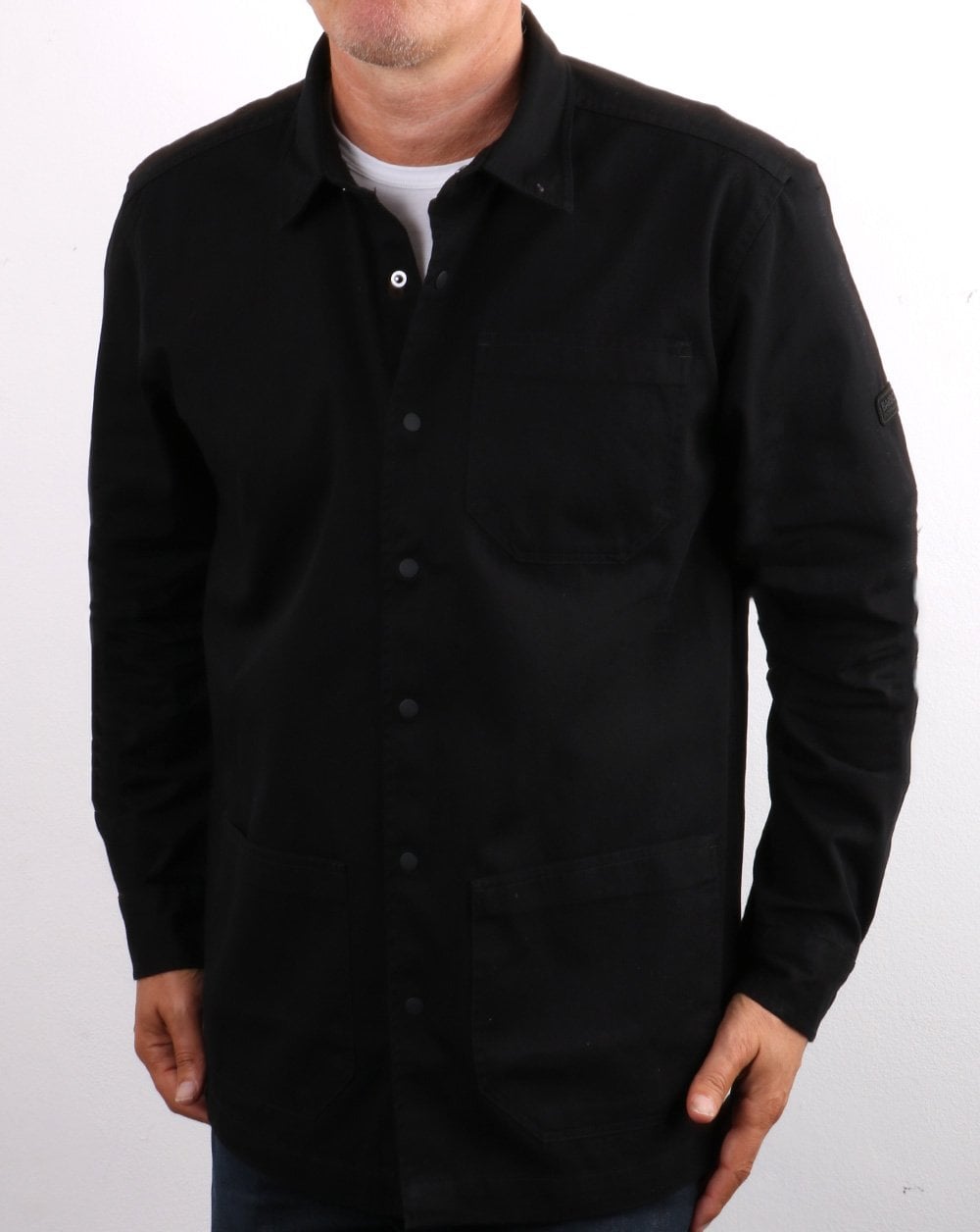 Barbour International Patch Overshirt Black