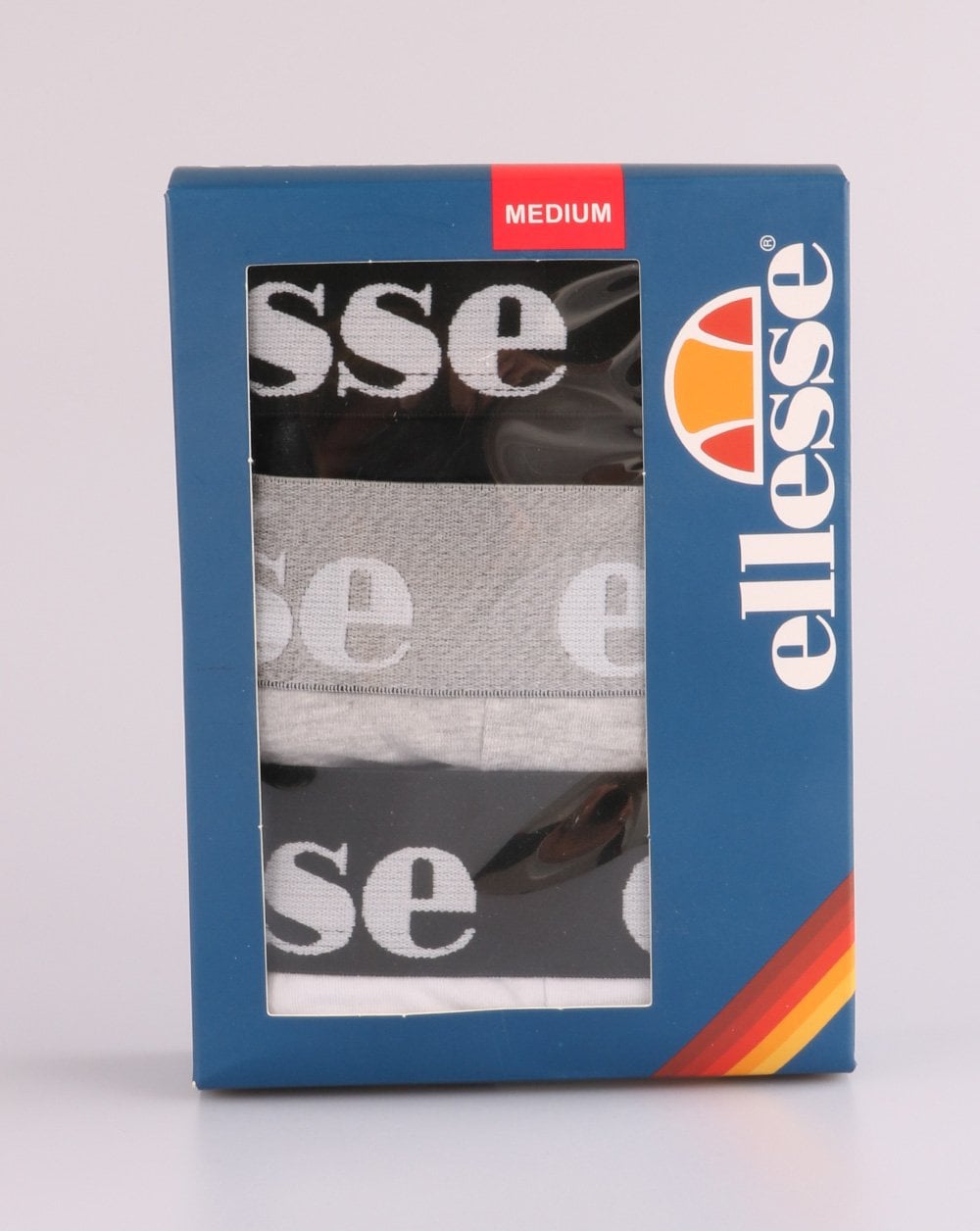 Ellesse Hali 3 Pack Boxers Black/white/grey