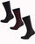 Emporio Armani 3 Pack Socks Marine/red