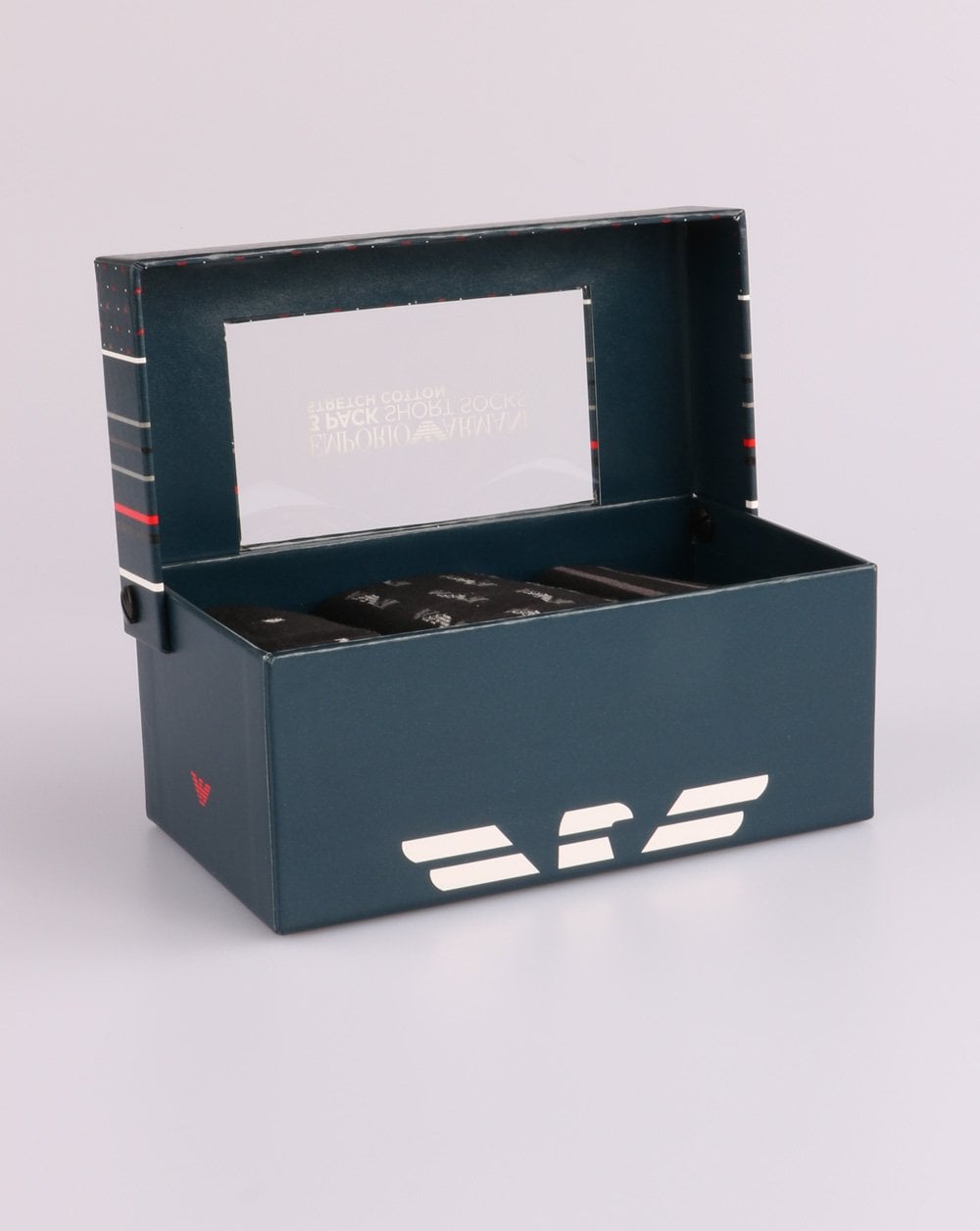 Emporio Armani 3 Pack Socks Black/pearl