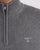 Gant Knitted Half Zip Dark Grey Melange