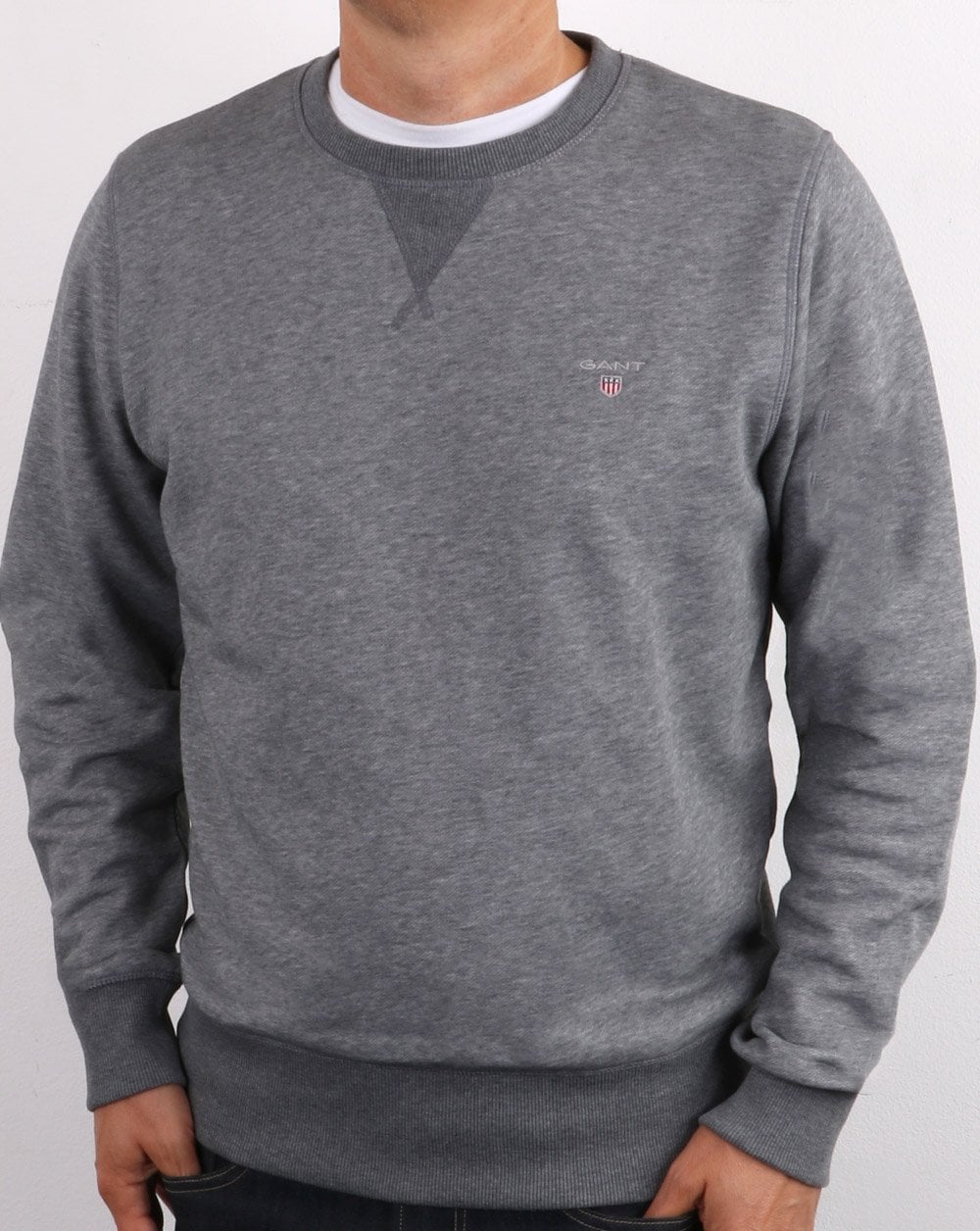 Gant The Original Crew Sweat Dark Grey Melange