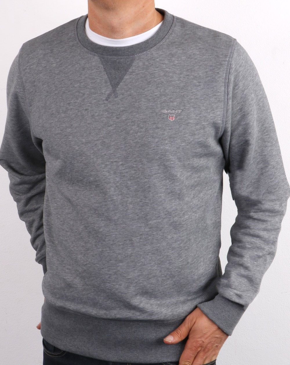 Gant The Original Crew Sweat Dark Grey Melange