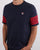 Fila Vintage 5 Stripe T Shirt Navy/red