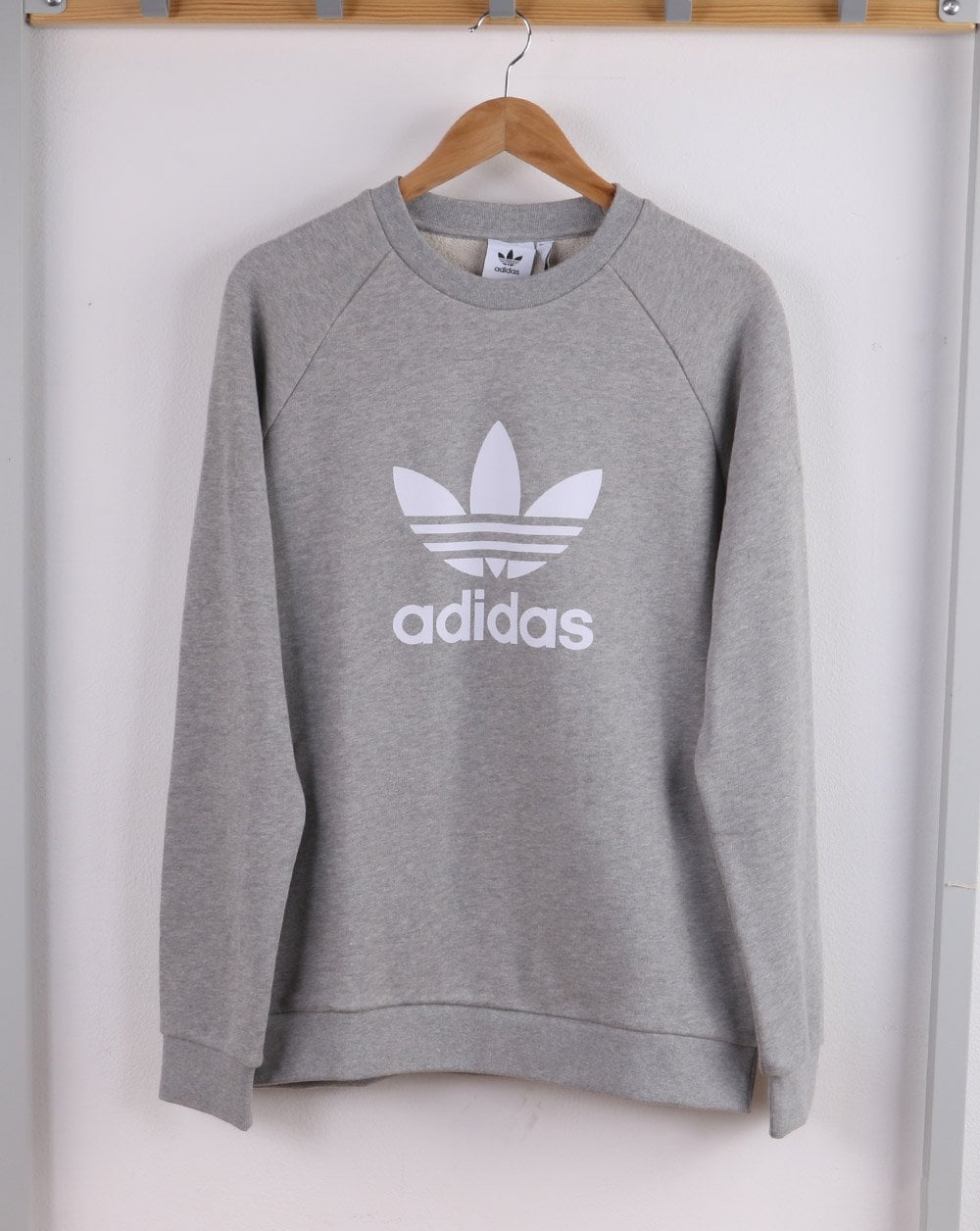 Adidas Originals Trefoil Crew Sweat Grey Heather