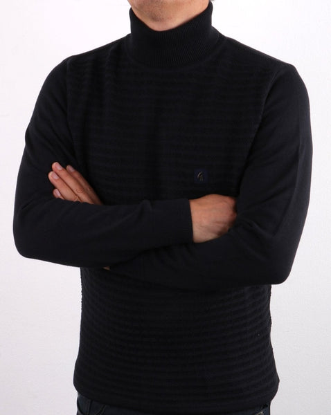 Gabicci Vintage Coaster Roll Neck Navy