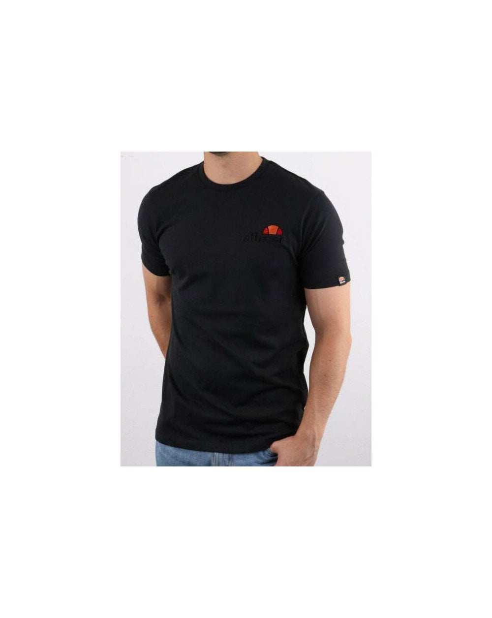 Ellesse Voodoo T Shirt Black Tonal Logo