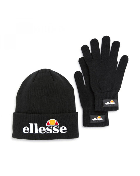 Ellesse Hat & Gloves Gift Pack Black