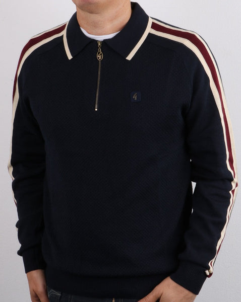 Gabicci Vintage Atlas Polo Shirt Navy