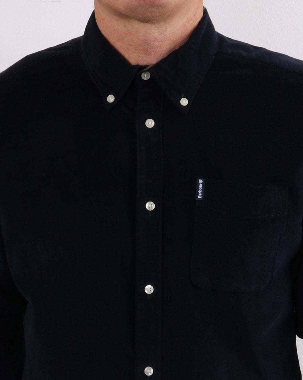 Barbour Cord Tailored Shirt Navy
