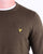 Lyle And Scott Cotton Merino Crew Jumper Trek Green
