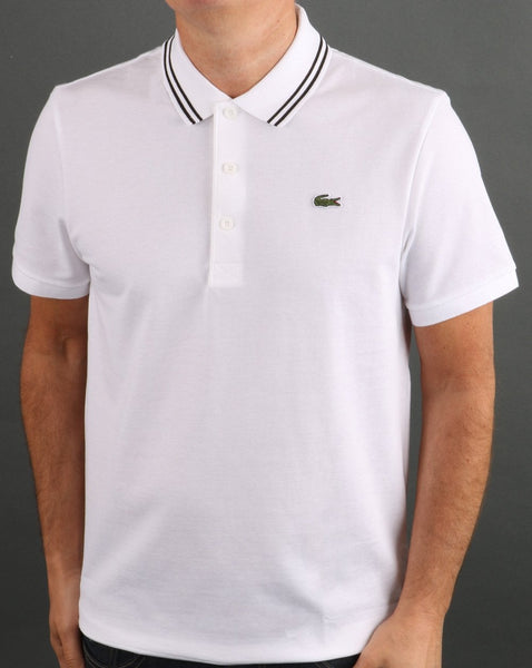 Lacoste Tipped Polo Shirt White/black
