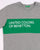 Benetton Classic Crew Tape Logo T-shirt Grey