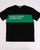 Benetton Classic Crew Tape Logo T-shirt Black