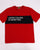 Benetton Classic Crew Tape Logo T-shirt Red