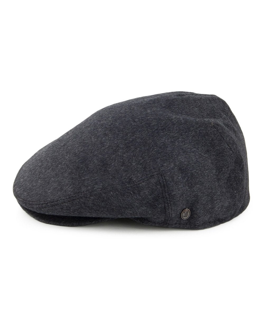 Pure Wool Flat Cap Charcoal