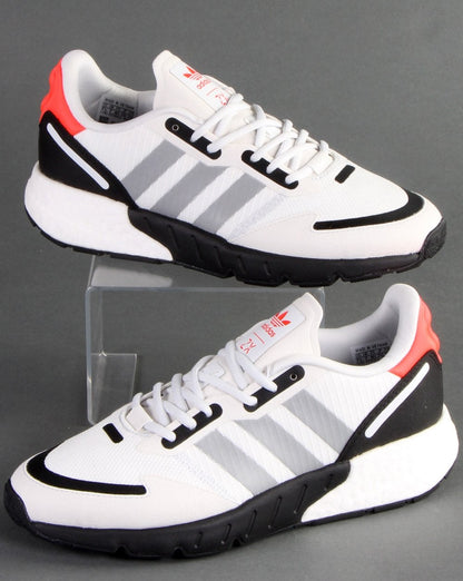 Adidas Zx 1k Boost Trainers White/Silver/Black