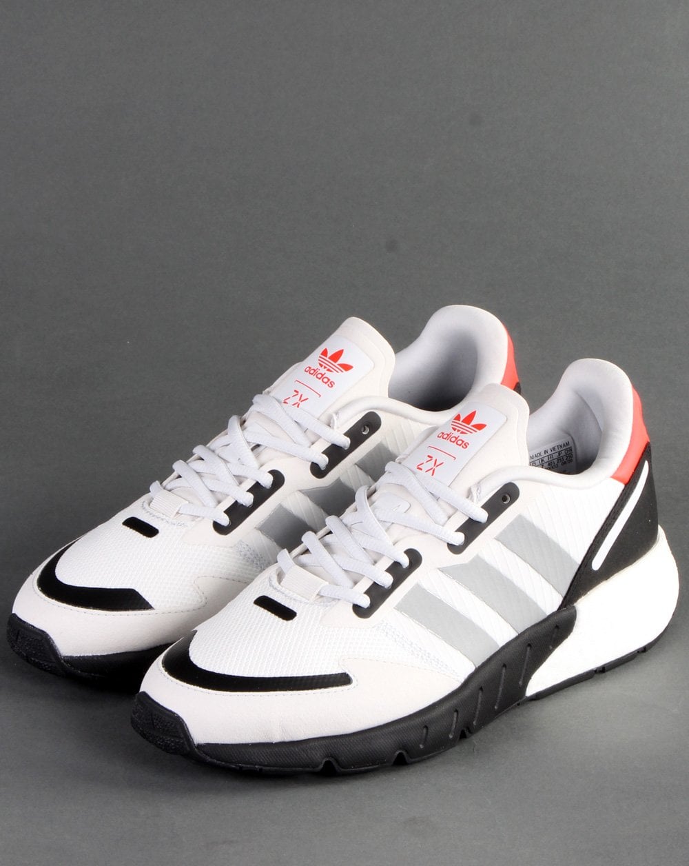 Adidas Zx 1k Boost Trainers White/Silver/Black