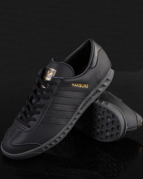 Adidas Hamburg Leather Trainers Black