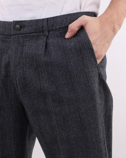 Benetton Check Trousers Flash