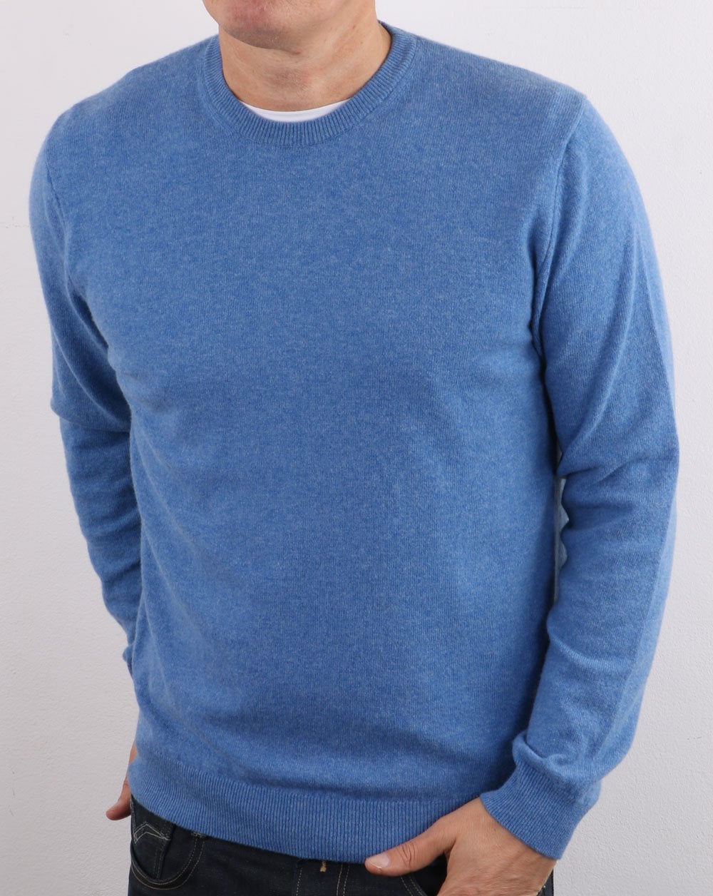 Benetton Wool Jumper Blue Marl