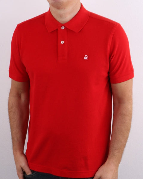 Benetton Maglia Polo Shirt Red