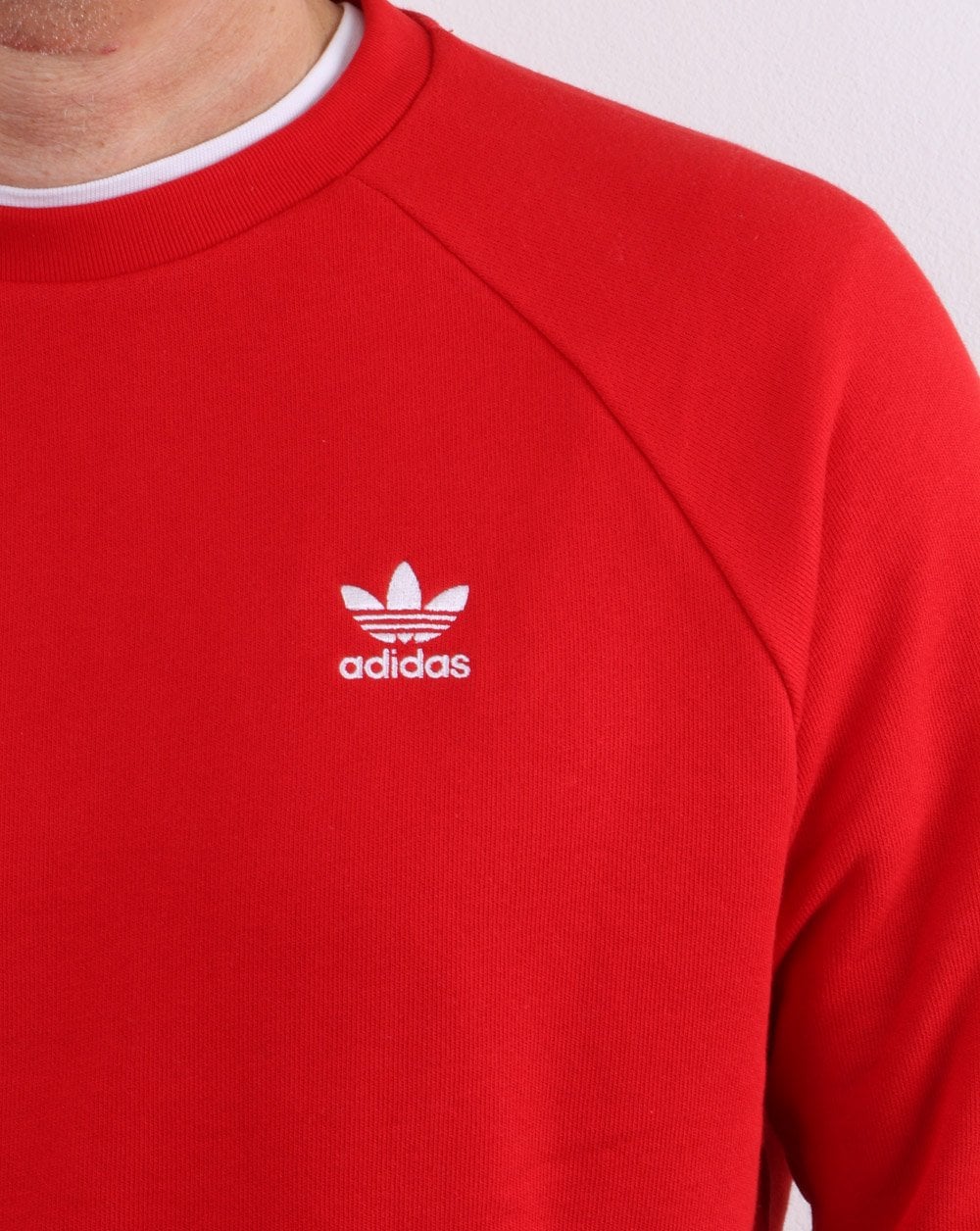 Adidas Originals Essential Crew Sweat red