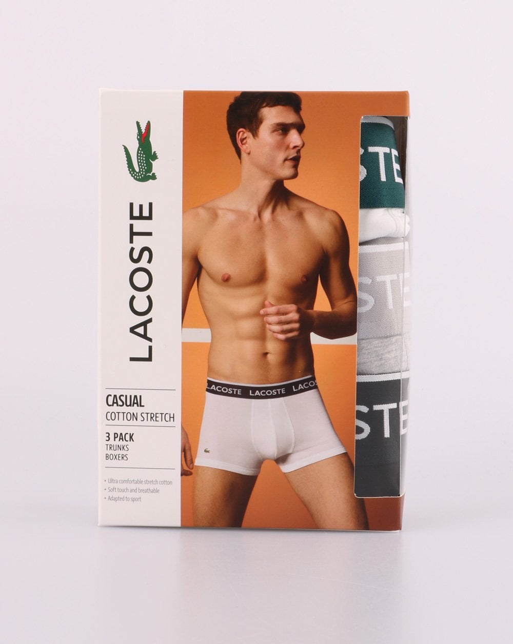 Lacoste Triple Pack Boxers Black/white/silver