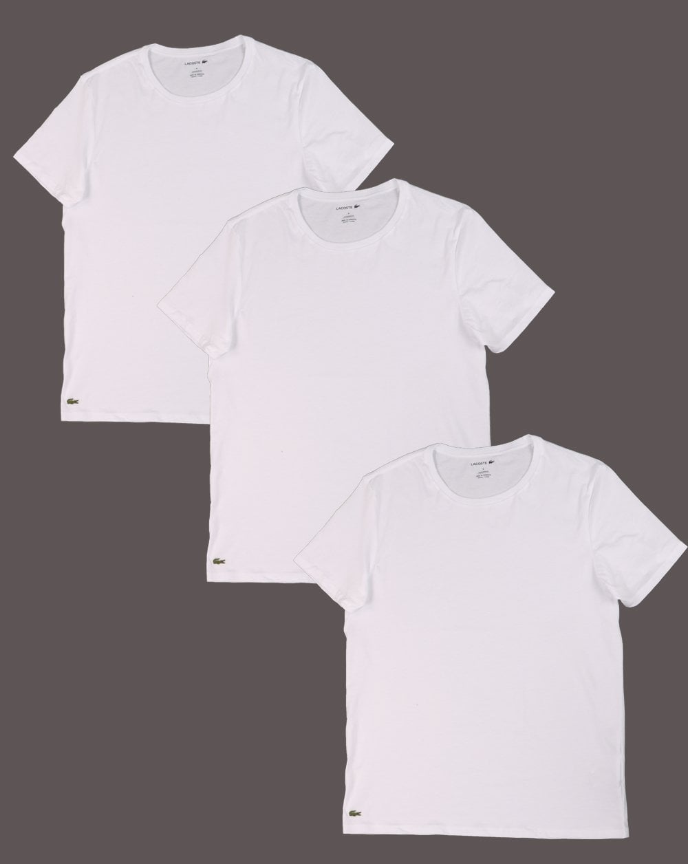 Lacoste Triple Pack T-shirt White