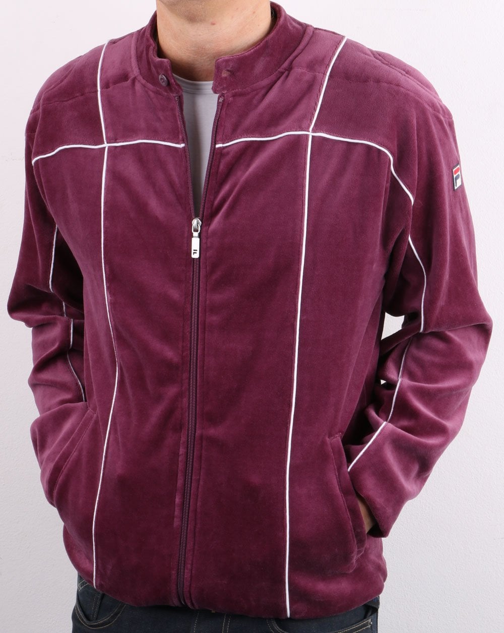 Fila Vintage Terrinda Velour Track Top Soft Purple