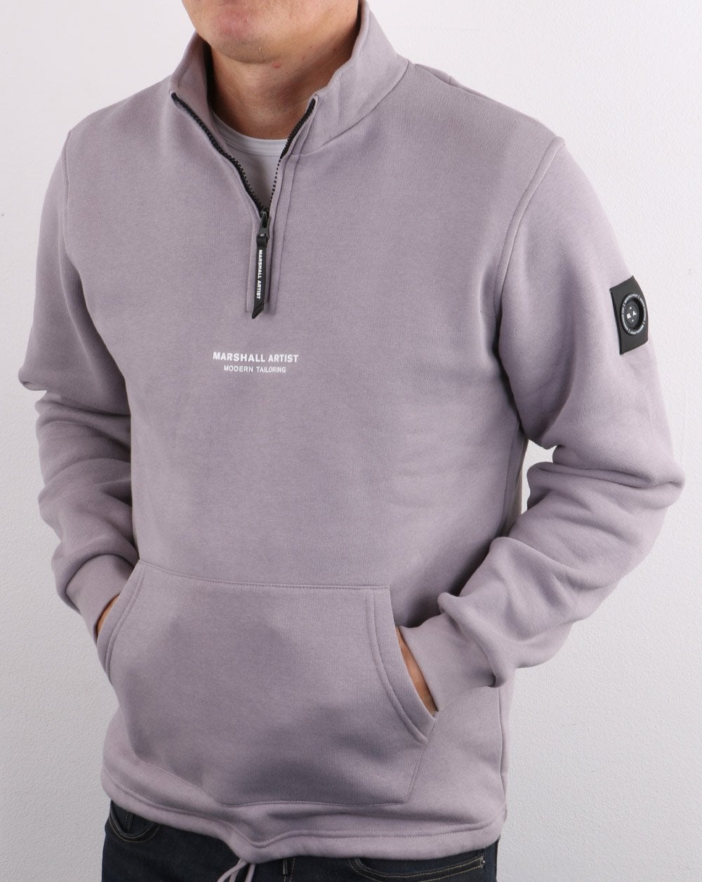 Marshall Artist Siren Half Zip Sweatshirt Faded Lilac