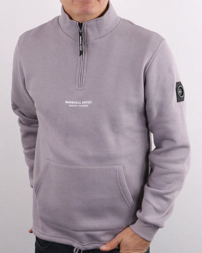 Marshall Artist Siren Half Zip Sweatshirt Faded Lilac