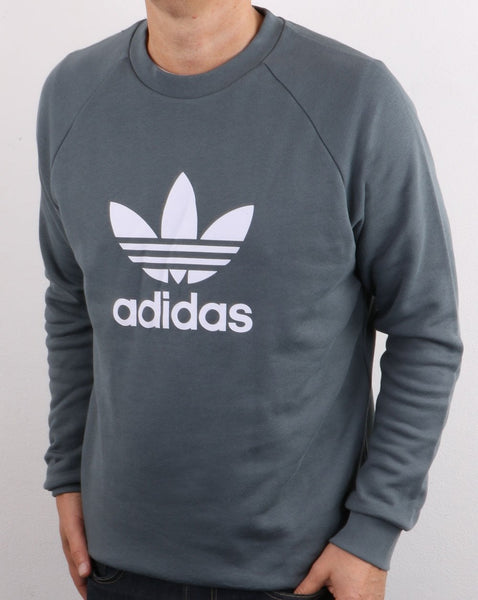 Adidas Originals Trefoil Crew Sweat Slate Grey