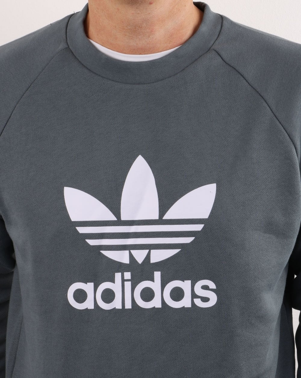 Adidas Originals Trefoil Crew Sweat Slate Grey