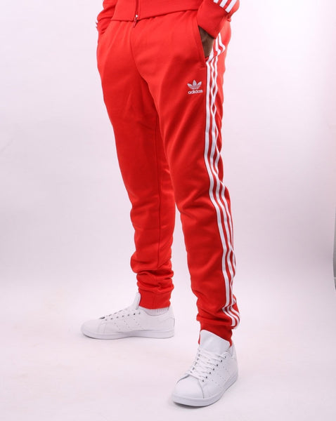 Adidas Originals Superstar Track Pants Scarlet Red