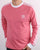 Adidas Originals 3 Stripes Ls T Shirt Dusky Pink