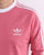 Adidas Originals 3 Stripes Ls T Shirt Dusky Pink